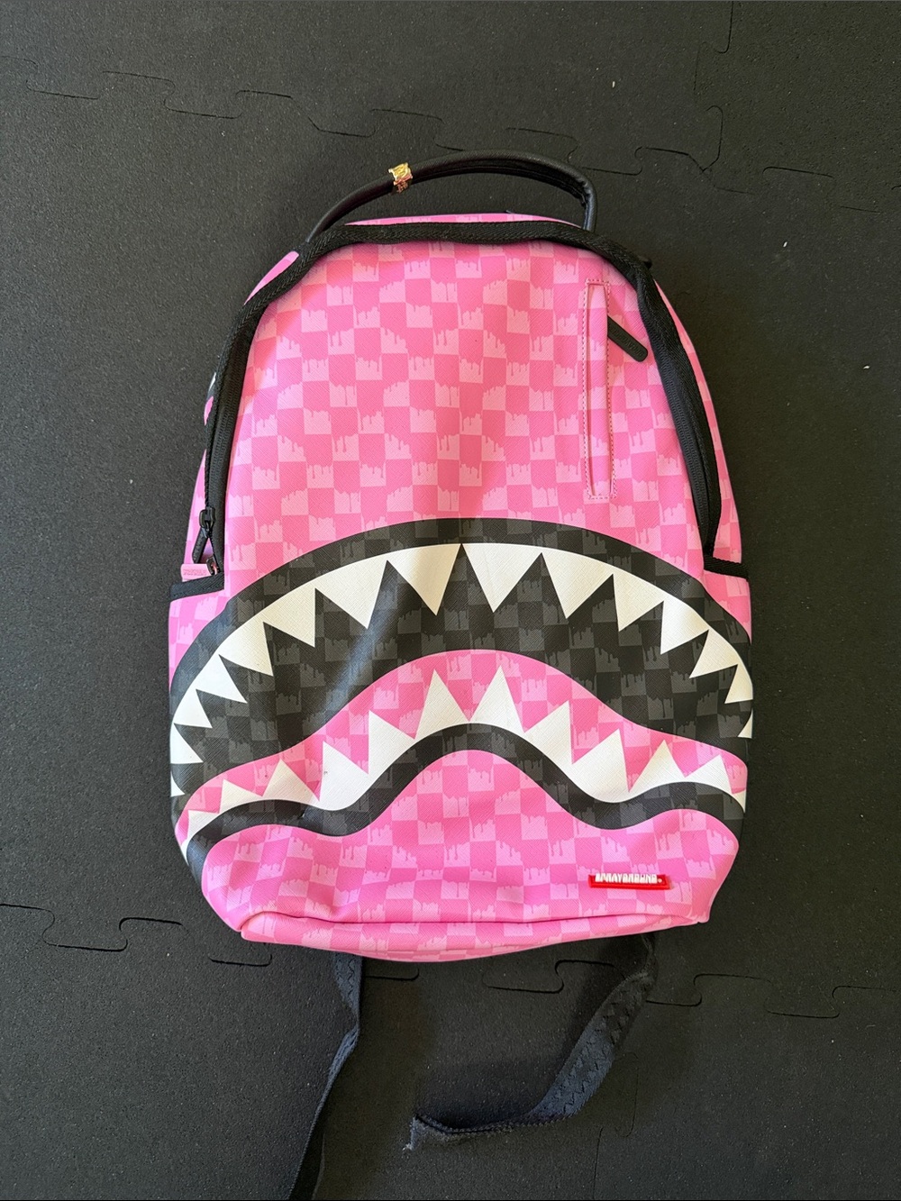 Sprayground Kids Pink Shark-Mouth Backpack